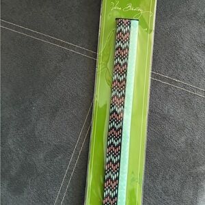 Vera Bradley Aqua and Black Patterned Headband Set